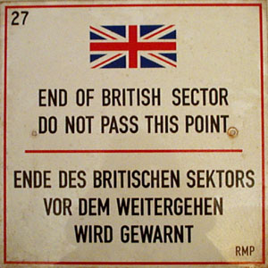 Ende des britischen Sektor